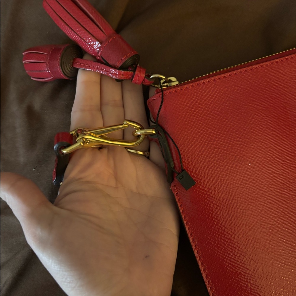 Burberry Red Cross body 💯 Authentic - Picture 6 of 7